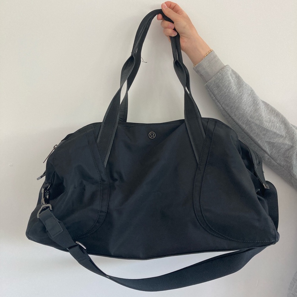 LuluLemon Black Duffle Bag